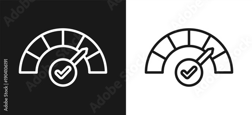 Measure Style Line In Background Black And White