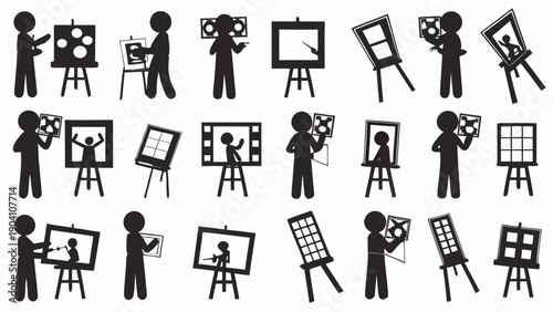 Stunning collection of artistic silhouettes creating artwork