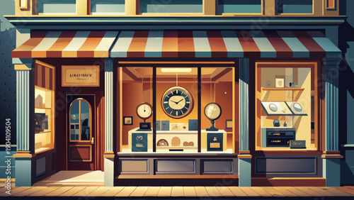 Ancient roman market scene with merchants and architectural details