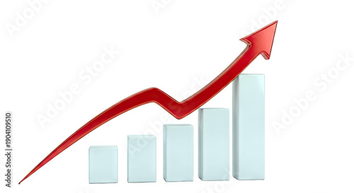Red Arrow Graph Showing Upward Trend Free Download Red Arrow Graph Showing Upward Trend - GFXLoad