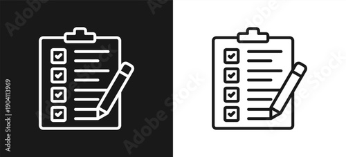 Exam Style Line In Background White And Black