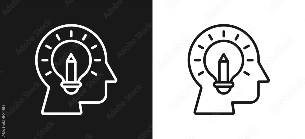 Fototapeta premium Creativity Style Line In Background White And Black