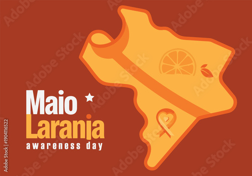 Maio laranja awareness day campaign for child and adolescent protection and safety in brazil