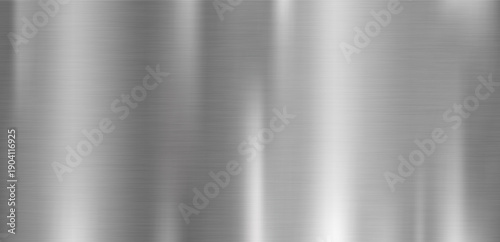 Brushed stainless steel texture with vertical grain silver texture