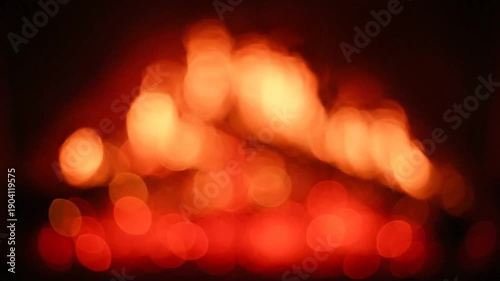 Blurry Fire Flames in the Dark.