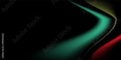 Green yellow black abstract color gradient, grainy noisy background, vibrant dynamic old modern