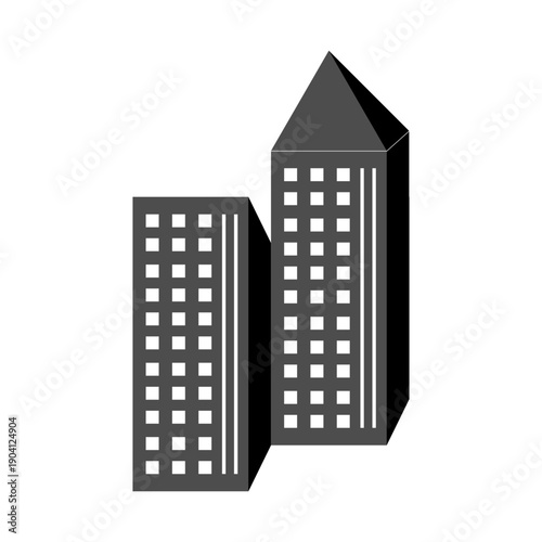 city ​​building illustration design