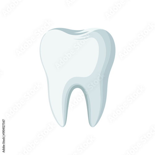 Healthy Human Tooth Single Molar Dental Care Icon Vector Illustration