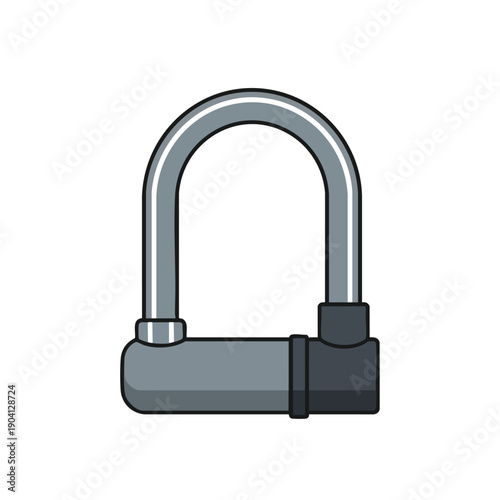 U lock for bicycle security