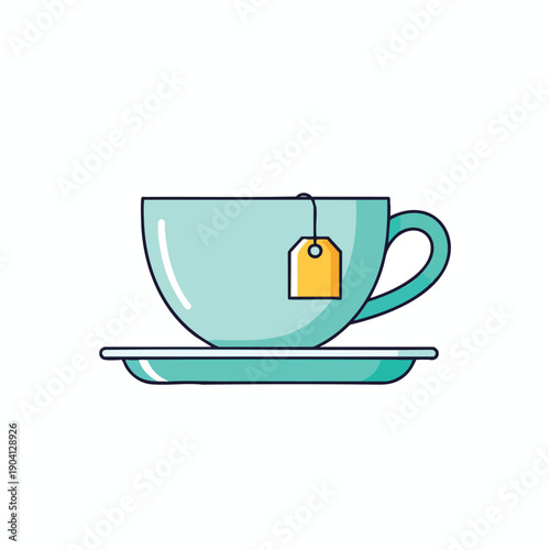 Serene Tea Time Illustration