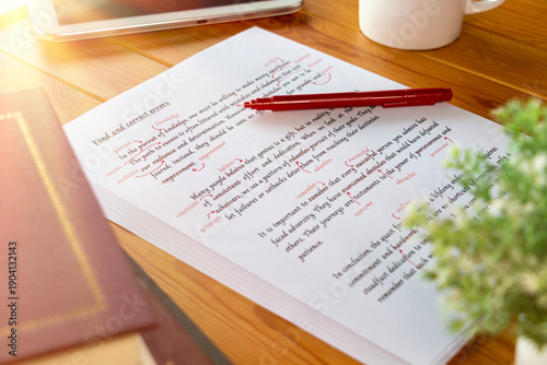 proofreading paper on process of service