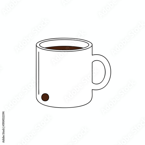 Simple Coffee Mug Illustration