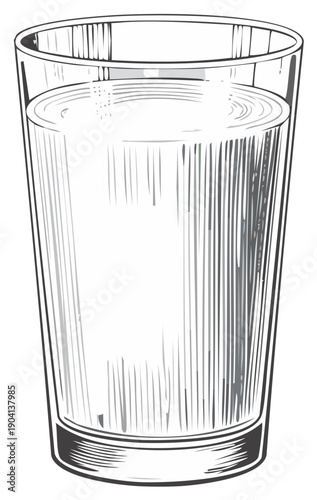 Clear Liquid in a Tall Glass Beverage Refreshment