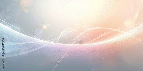 An abstract blue background featuring futuristic glowing rays and digital wave lines that create a motion pattern of energy and light in a vibrant vector illustration
