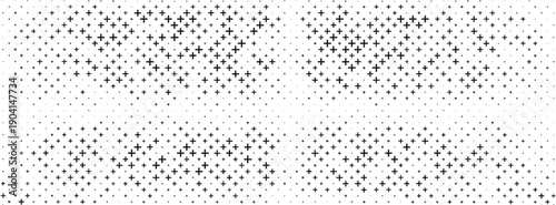 horizontal black halftone of diamond shape quadrangle design for pattern and background.