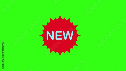 New symbol animation on green screen 