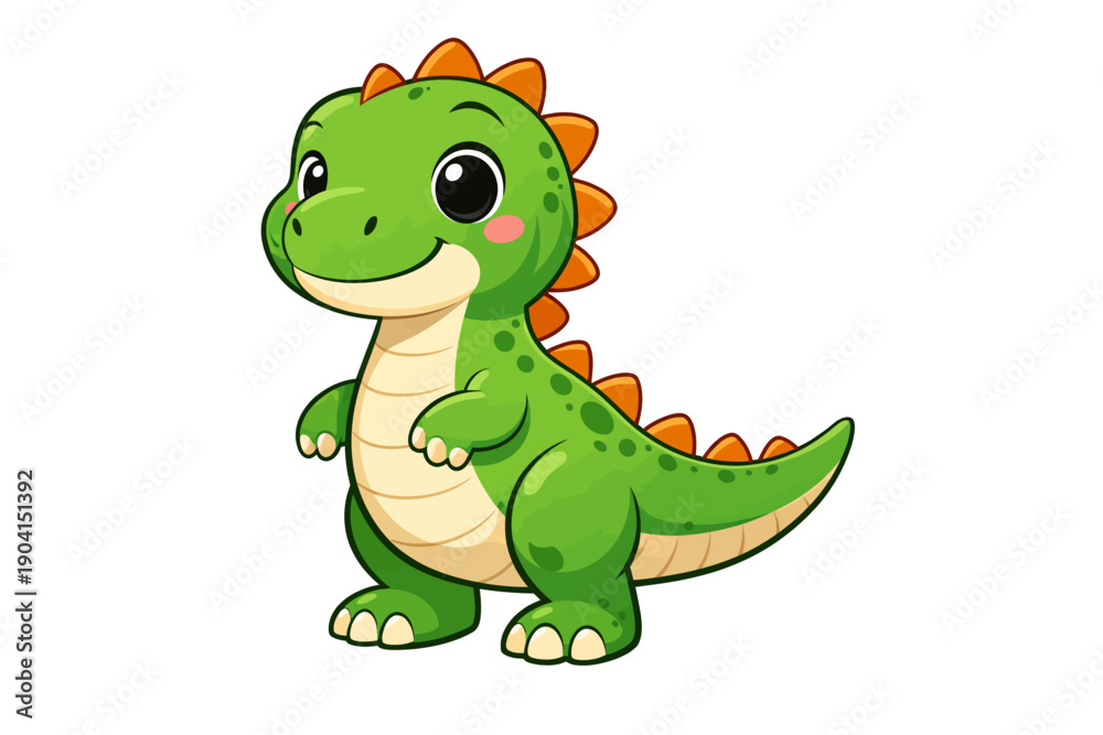 Fototapeta premium Adorable Dinosaur Mascot Vector Illustration