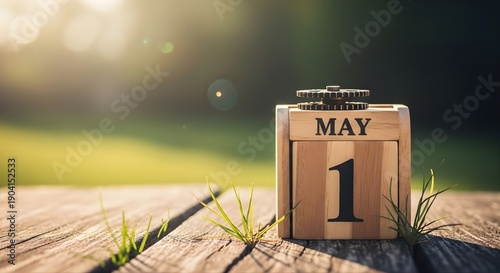 Labor day may 1st calendar event marking international workers' day
