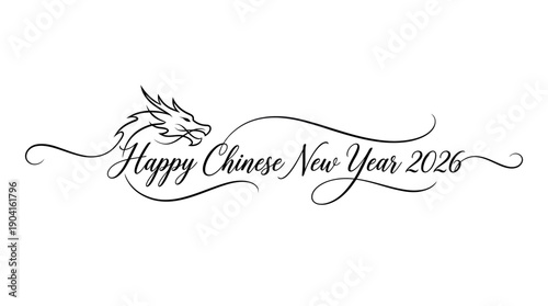 Festive Dragon Design, Cultural Graphic, Vibrant Atmosphere