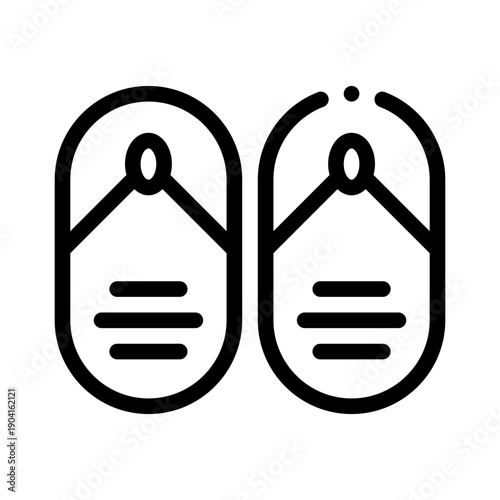 sandals line icon