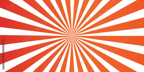 Vintage red sunburst background featuring a grunge texture and retro vector rays in a spiral pattern for an old paper illustration wallpaper design