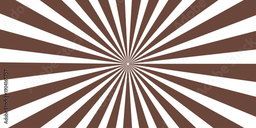 An abstract vintage sunburst wallpaper featuring a grunge ray pattern and dirty brown paper texture, creating a retro burst design with old vector light beams on a weathered star backdrop