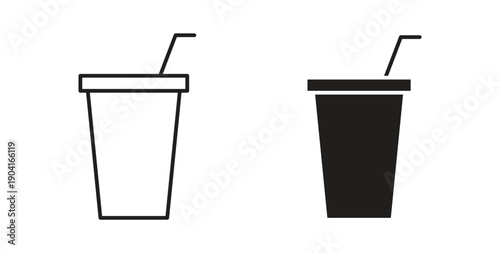 Drink icon symbol vector graphic designs on white. Best for ui Design