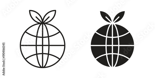 Environment icon symbol vector graphic designs on white. Best for ui Design