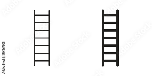 Ladder icon symbol vector graphic designs on white. Best for ui Design