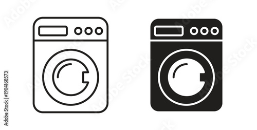 Laundry icon symbol vector graphic designs on white. Best for ui Design
