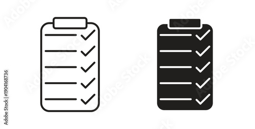List icon symbol vector graphic designs on white. Best for ui Design