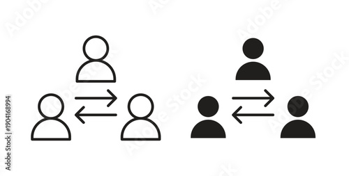 Mediator icon symbol vector graphic designs on white. Best for ui Design