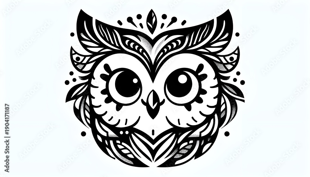 Obraz premium Black and white beautiful animal and birds