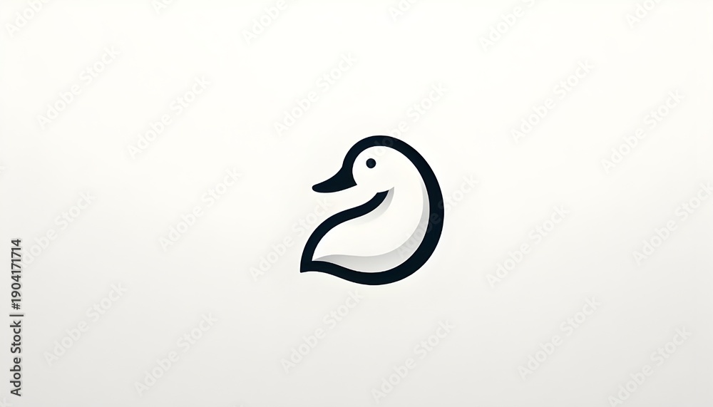 Fototapeta premium Black and white beautiful animal and birds