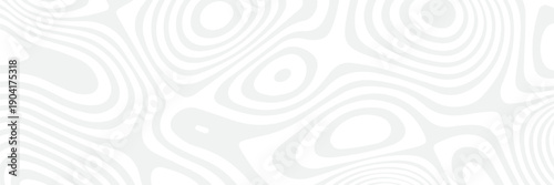 Vector optical illusion with gray and white lines. Abstract curve background.