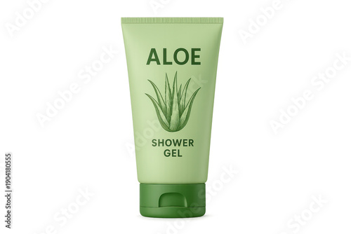 Wallpaper Mural Green aloe vera shower gel tube packaging Torontodigital.ca