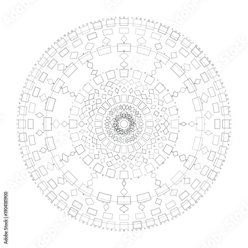 Floral Mandala Design, Vector, Illustration