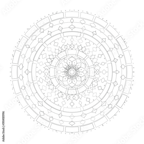 Floral Mandala Design, Vector, Illustration