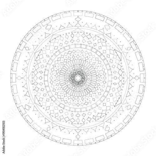 Floral Mandala Design, Vector, Illustration