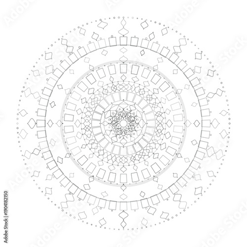 Floral Mandala Design, Vector, Illustration