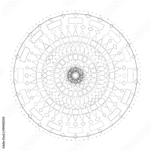 Floral Mandala Design, Vector, Illustration