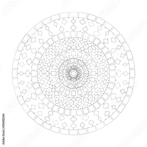 Floral Mandala Design, Vector, Illustration