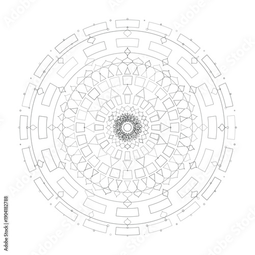 Floral Mandala Design, Vector, Illustration