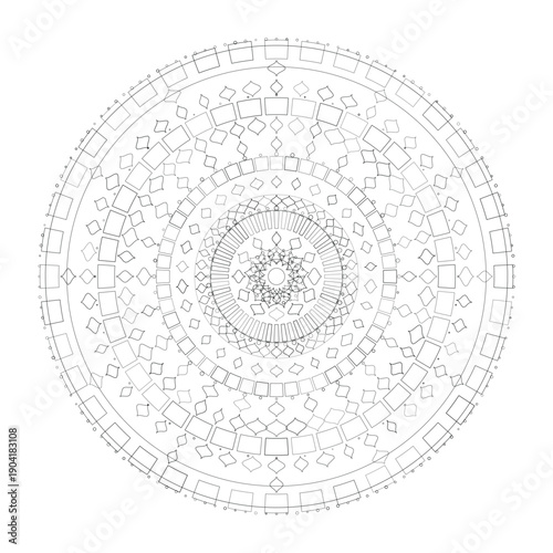 Floral Mandala Design, Vector, Illustration
