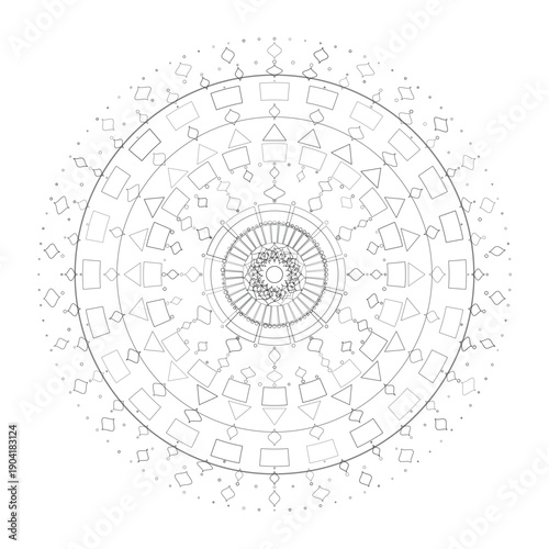 Floral Mandala Design, Vector, Illustration