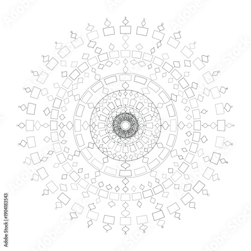 Floral Mandala Design, Vector, Illustration