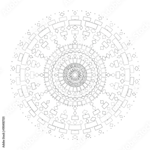 Floral Mandala Design, Illustration, Vector
