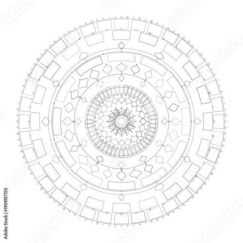 Floral Mandala Design, Illustration, Vector