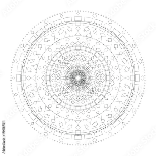 Floral Mandala Design, Illustration, Vector