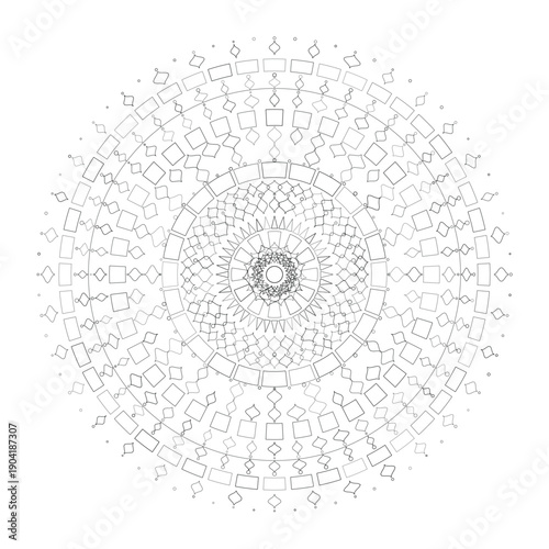 Floral Mandala Design, Illustration, Vector